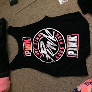 PINK VS summer tank top logo muscle tank shirt